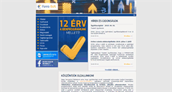 Desktop Screenshot of forintsoft.hu
